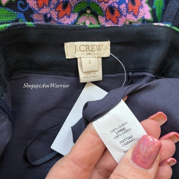 J.Crew {factory} NWT purple floral kaleidoscope mini skirt *shop@iamwarrior - Picture 11 of 12